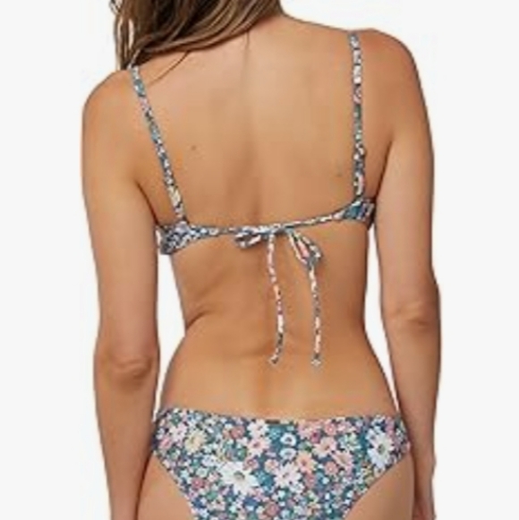 O'NEILL Women's Surfside Bralette Bikini Eliza Ditsy  / SLATE "TOP ONLY" NEW - Picture 4 of 10
